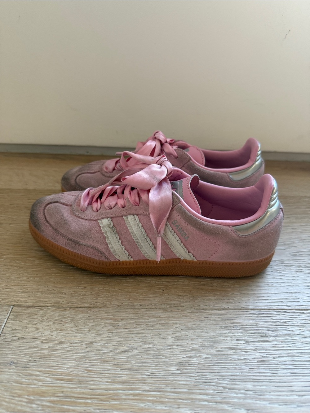 Adidas Samba Pink Sneakers Sz 4